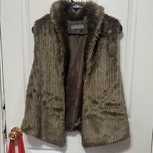 Bagatelle Plush Brown Vest